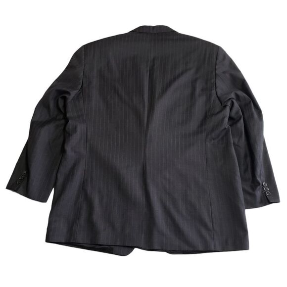 Lauren Ralph Lauren Gray Pinstriped Suit Jacket Sz 46R - Picture 3 of 16